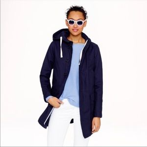 J.Crew Rain Coat-Navy